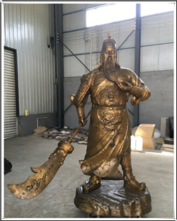 2.3米鑄銅關公雕塑 2.3米鑄銅關公雕塑
