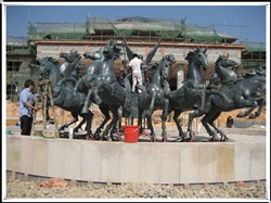 阿波羅戰車銅雕制作 阿波羅戰車銅雕制作