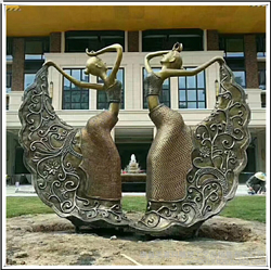 傣族跳舞雕塑圖片 傣族跳舞雕塑圖片