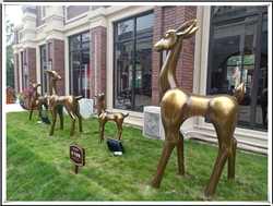 銅鹿景觀小品圖片 銅鹿景觀小品圖片