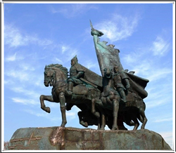 公園岳飛銅雕塑 公園岳飛銅雕塑