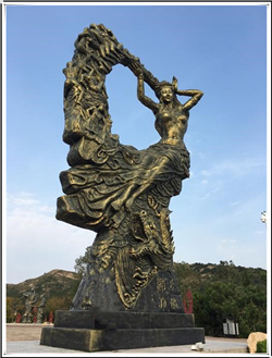旅游景點(diǎn)女媧銅像 旅游景點(diǎn)女媧銅像