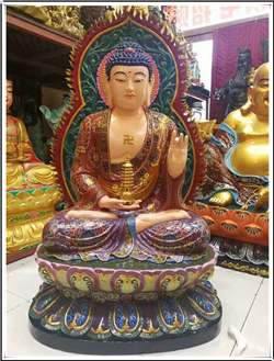 彩色銅佛像 彩色銅佛像