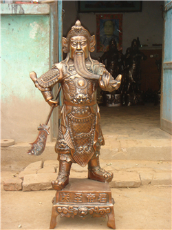 立武財(cái)神銅雕 立武財(cái)神銅雕