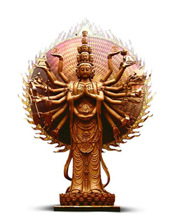 十一面觀音銅像圖片 十一面觀音銅像圖片