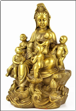 銅觀音佛像 銅觀音佛像