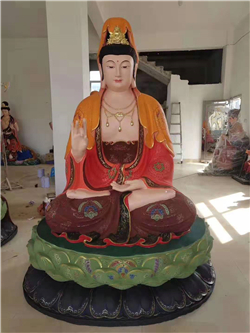 坐像彩繪觀世音菩薩雕塑 坐像彩繪觀世音菩薩雕塑