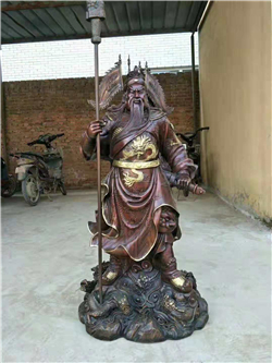 鎏金銅關公 鎏金銅關公